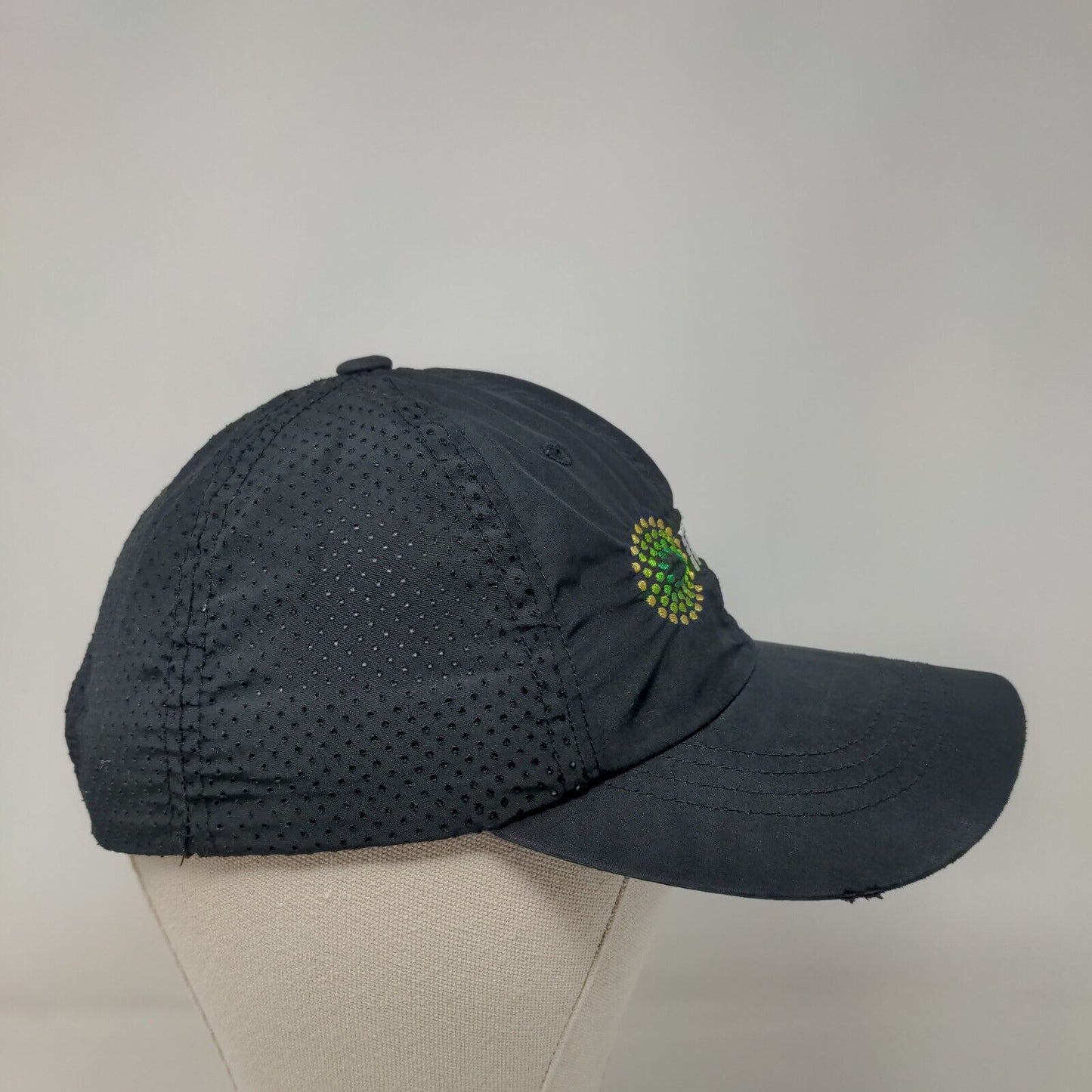 Trulieve Strapback Hat Black One Size Embroidered Breathable Port Authority