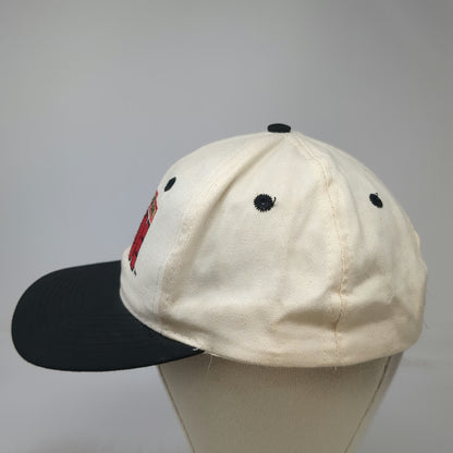 Sportcap Snapback Hat Beige One Size Born With An Attitude Two Tone Black Red