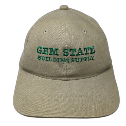 Headliner Gem State Building Supply Baseball Cap Brown One Size Slideback Hat