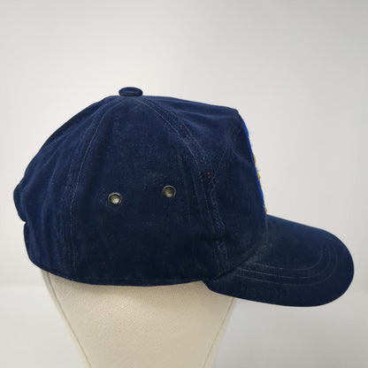 Snapback Blue One Size Velvet Embroidered Zuber Family Crest Coat of Arms Hat