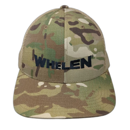 Cap America Whelen Trucker Hat Green Camo One Size Mesh Snapback Flat Brim