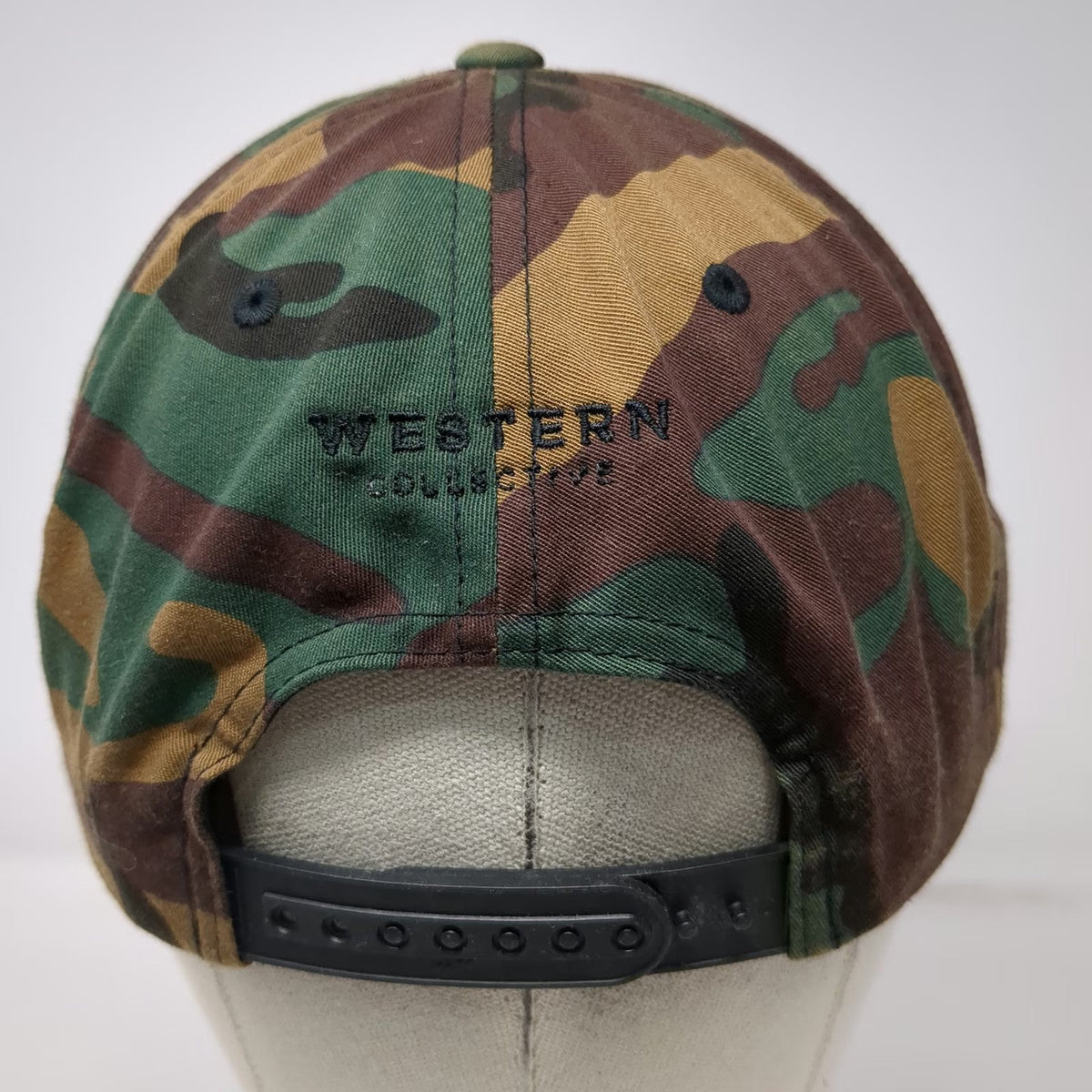 Yupoong Snapback Hat Green Black Brown One Size Western Collective Camo Mountain