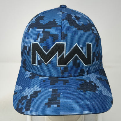 Call of Duty Modern Warfare Snapback Blue One Size Digital Camo Video Game Hat