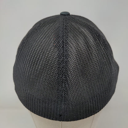 Columbia Pine Tree Flag Fitted Mesh Back Trucker Hat Black One Size