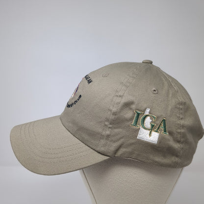 2010 State Am Clear Lake Country Club Baseball Cap Brown OS Adjustable Cotton