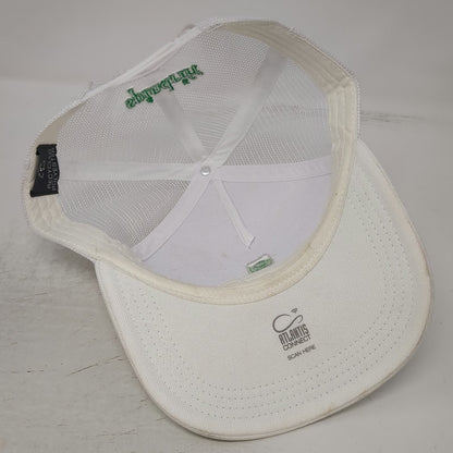 Spindrift Trucker Hat White One Size Mesh Back Snapback Recycled Polyester