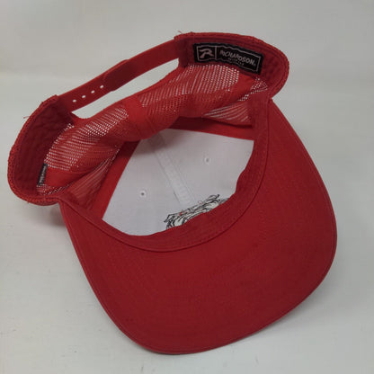 Georgia Bulldogs Snapback Trucker Hat Red OS Adjustable Mesh Back Richardson