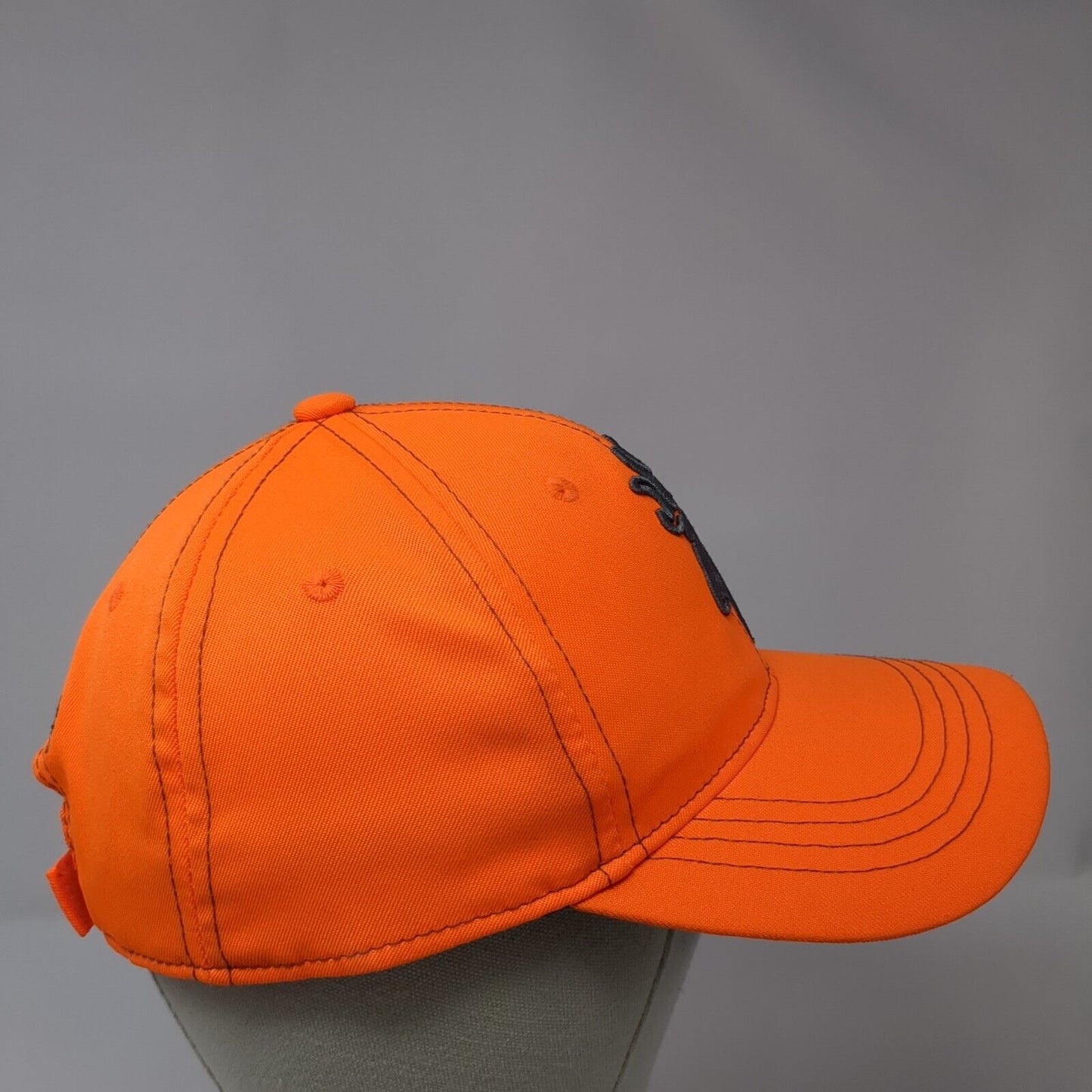 Browning Strapback Hat Orange One Size Adjustable Embroidered 6 Panel Polyester
