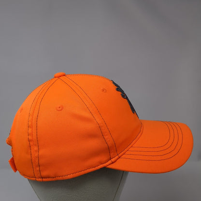 Browning Strapback Hat Orange One Size Adjustable Embroidered 6 Panel Polyester