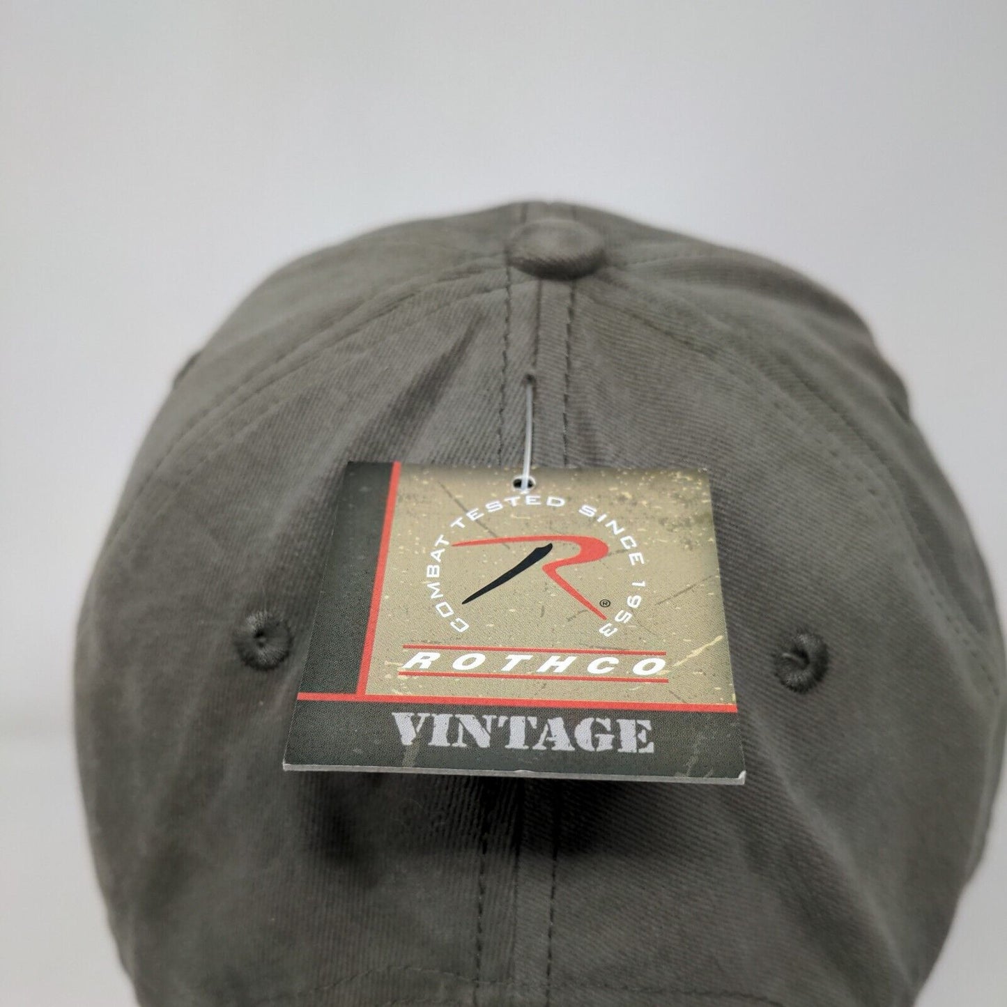 USMC Strapback Hat Grayish-Green OSFA Adjustable Embroidered W/Tags Rothco
