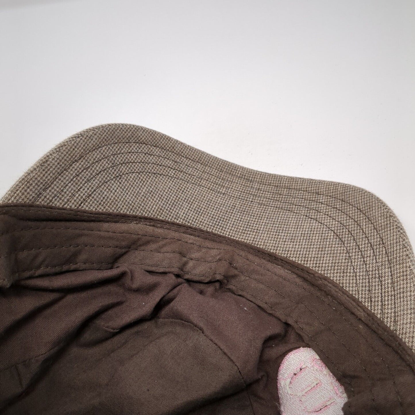 M Infinity Cadet Army Cap Brown One Size Adjustable Embroidered District