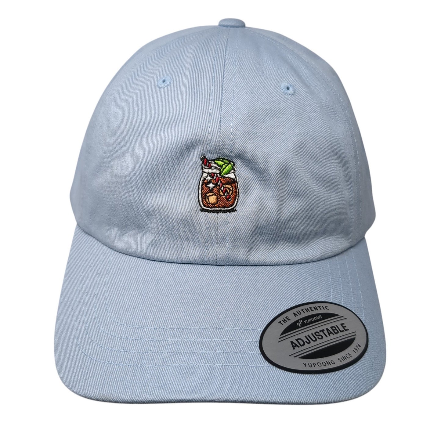 Cocktail Slideback Hat Blue One Size Adjustable Halfday Solid Yupoong