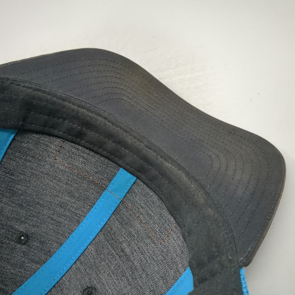 Richardson Trucker Hat Gray Blue One Size Mike's Archery Leather Patch Mesh