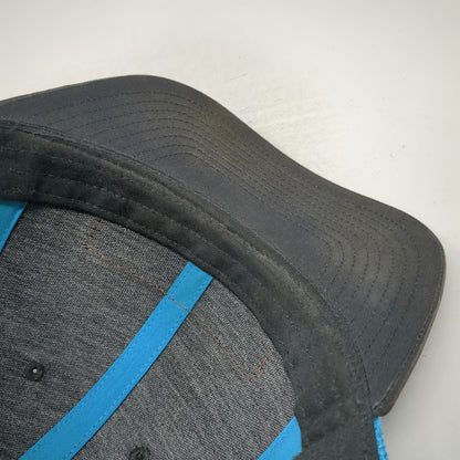 Richardson Trucker Hat Gray Blue One Size Mike's Archery Leather Patch Mesh