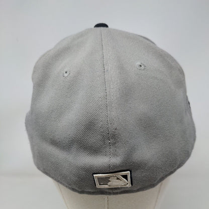 New York Yankees Fitted Hat Gray New Era 59Fifty 7 5/8 Embroidered Logo MLB