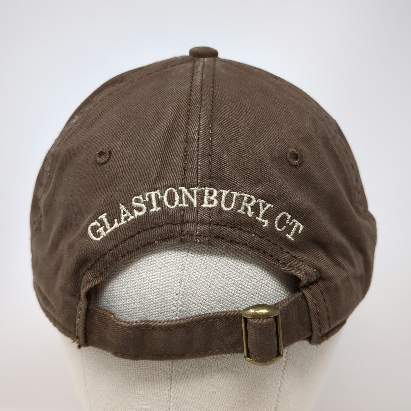 Sportsman Baseball Cap Brown One Size The Old Cider Mill Glastonbury CT Hat