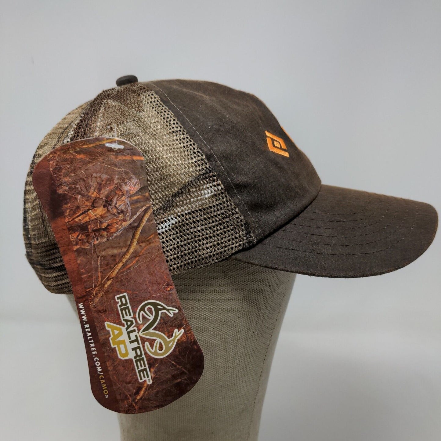 Realtree AP Mens Strapback Mesh Back Hat Camo Brown OSFA Embroidered Bomag Fayat