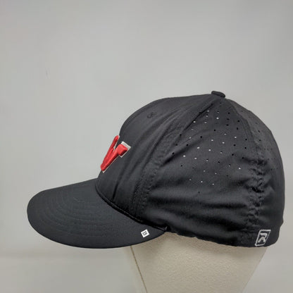 LW VOLS Fitted Hat Black Small-Medium Laser Cut 6 Panel Richardson