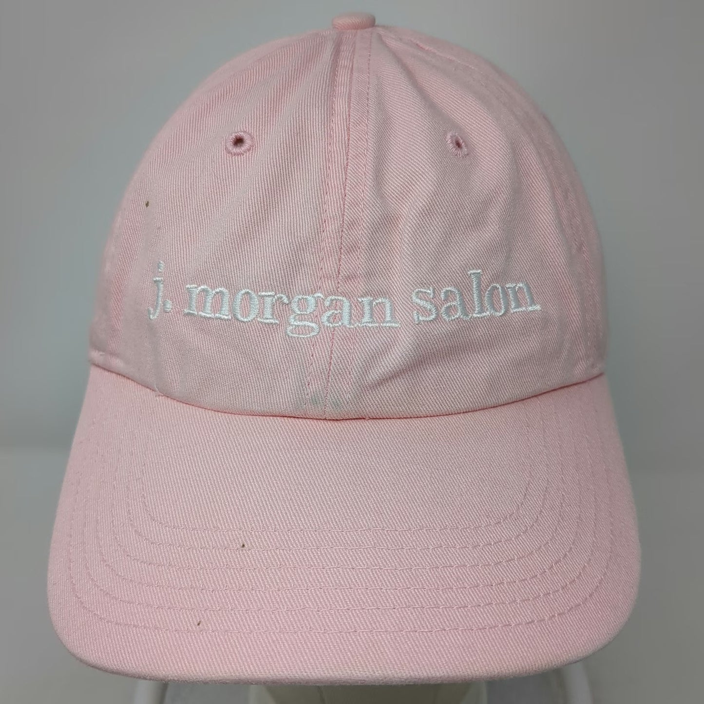 Richardson Baseball Cap Pink S J Morgan Salon Easton PA Hat Slideback Cotton