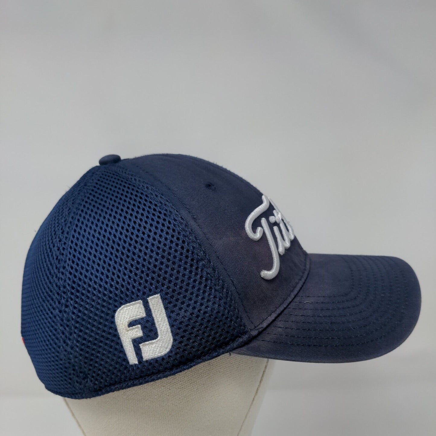 Titleist Fitted Mesh Back Hat Blue Small-Medium Embroidered New Era