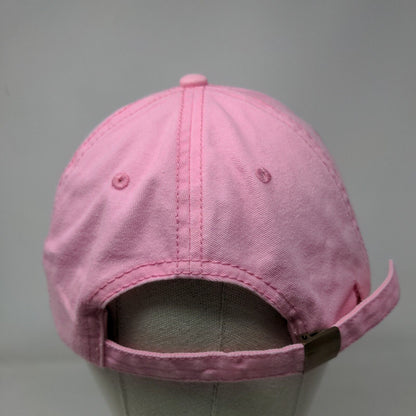 Otto Slideback Hat Pink OSFM Adjustable Vented Holes 6 Panel Blank Cotton
