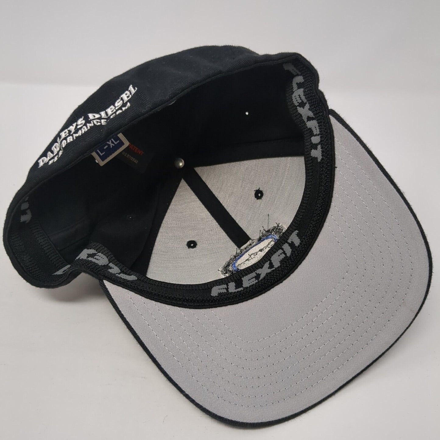 Parleys Diesel Performance Fitted Hat Black L-XL Flexfit Embroidered