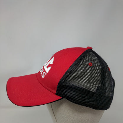 MAC Tools Men's Strapback Mesh Back Trucker Hat Red Black OSFM Embroidered Logo