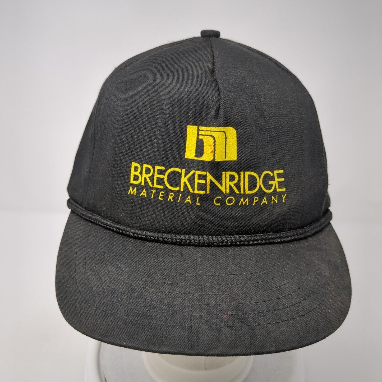 Breckenridge Material Company Snapback Hat Black One Size Adjustable