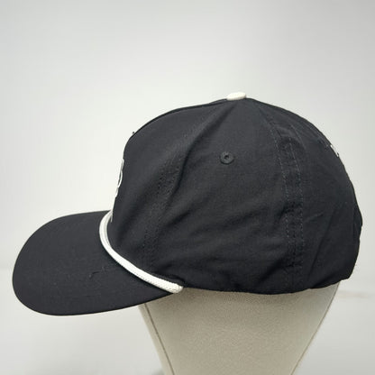 Pins & Aces 5 Panel Black One Size Hat Freedom Youth Tree Heart Rope Snapback