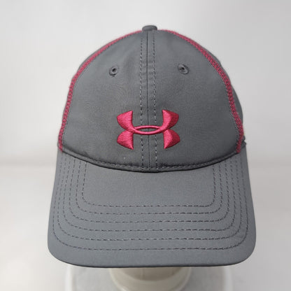 Under Armour Women's Slideback Hat Gray OSFA Adjustable Embroidered 6 Panel