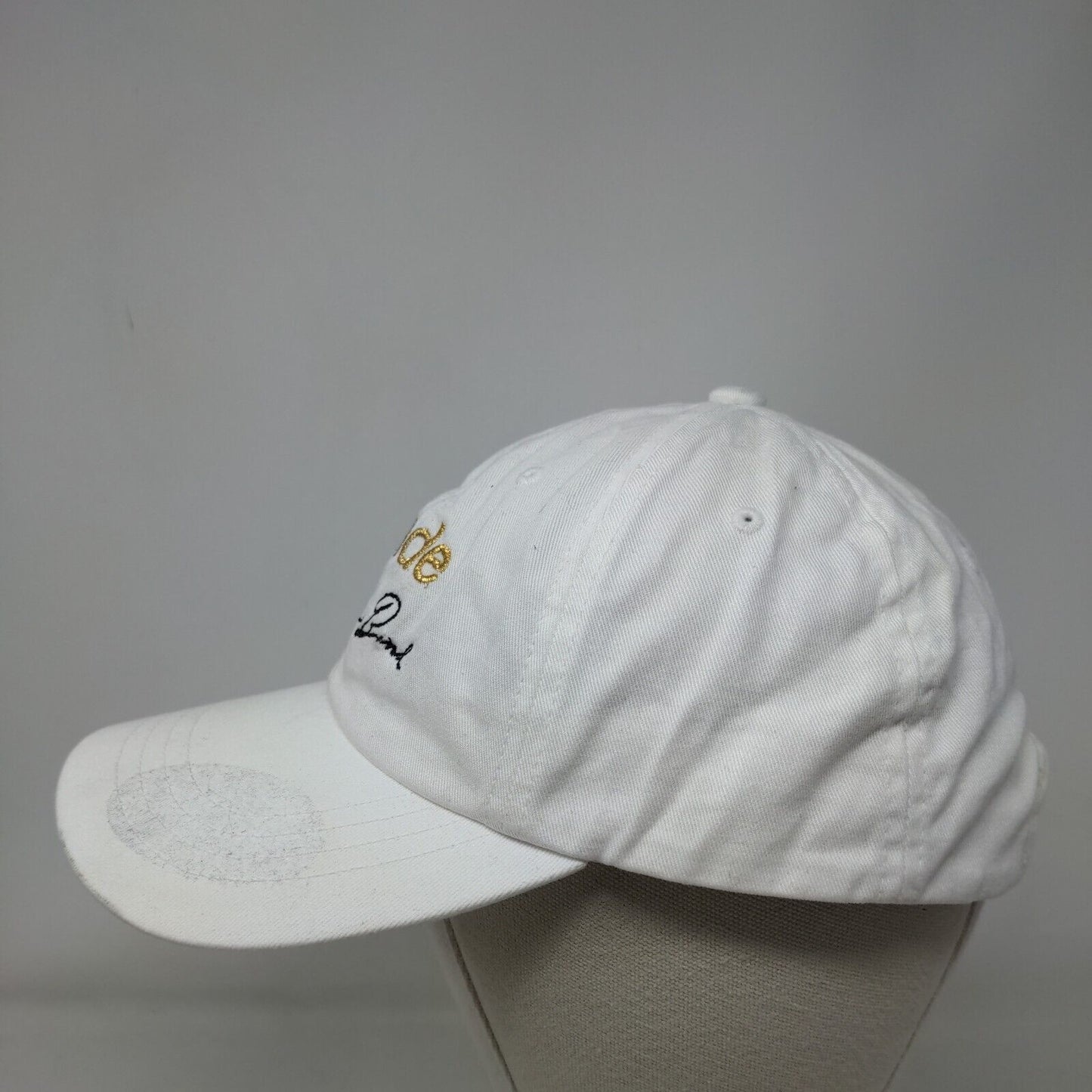 Blonde Ambition Band Slideback Hat White One Size Embroidered Yupoong