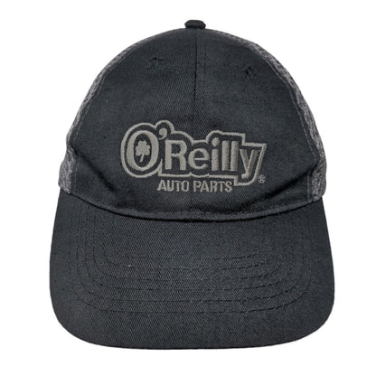 O'Reilly Auto Parts Strapback Mesh Back Hat Black One Size Embroidered