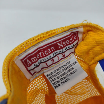 Letter S Patch Snapback Trucker Hat Multi OSFA Mesh Back American Needle