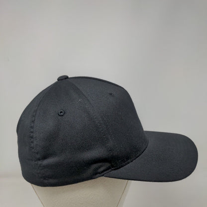 HBH Hollywood Fitted Hat Black Small-Medium Solid Flexfit Yupoong