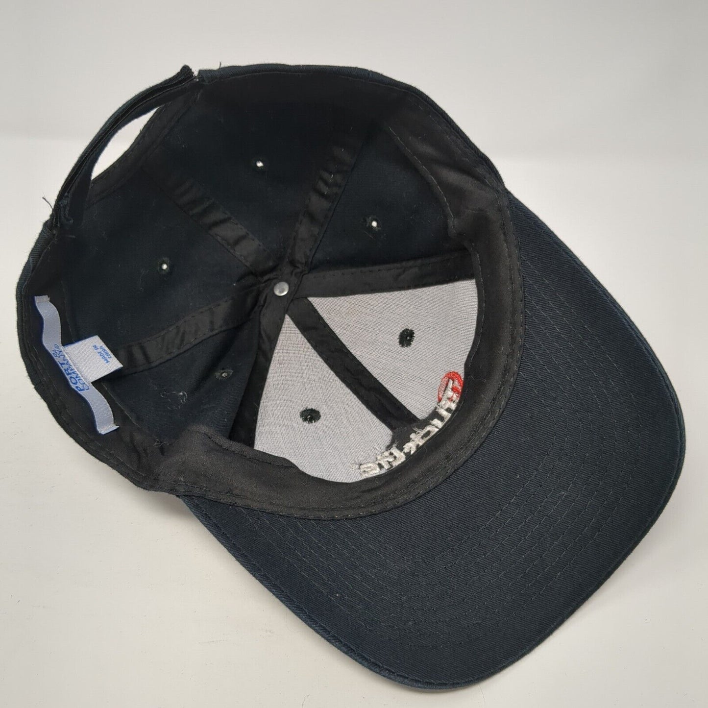 Truck-Lite Strapback Hat Black One Size Adjustable Embroidered Port & Company