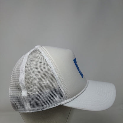 Adidas Snapback Trucker Hat White OSFA Adjustable Mesh Back Rope Polyester