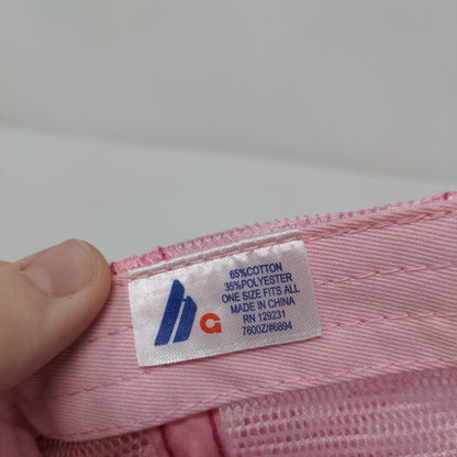 Innvictis Strapback Mesh Back Trucker Hat Pink OSFA Embroidered Simplot