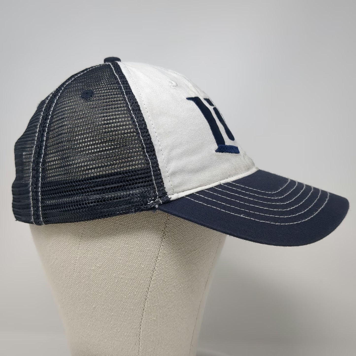 Zkapz Trucker Hat Blue One Size Miller Lite Beer Logo Mesh Snapback Contrast