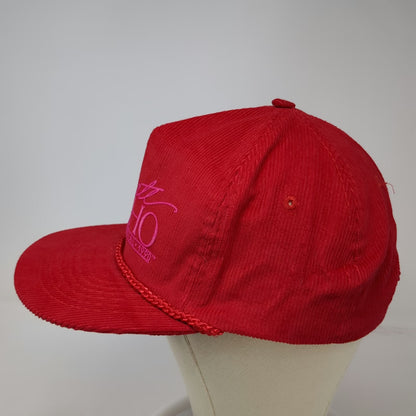 Ama Pro Trucker Red Hat One Size Rope Brim Corduroy Celebrate Idaho Centennial