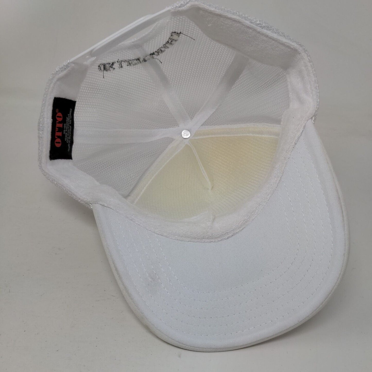Lotus OK Let's Mahj Snapback Mesh Back Rope Trucker Hat White OSFM Otto