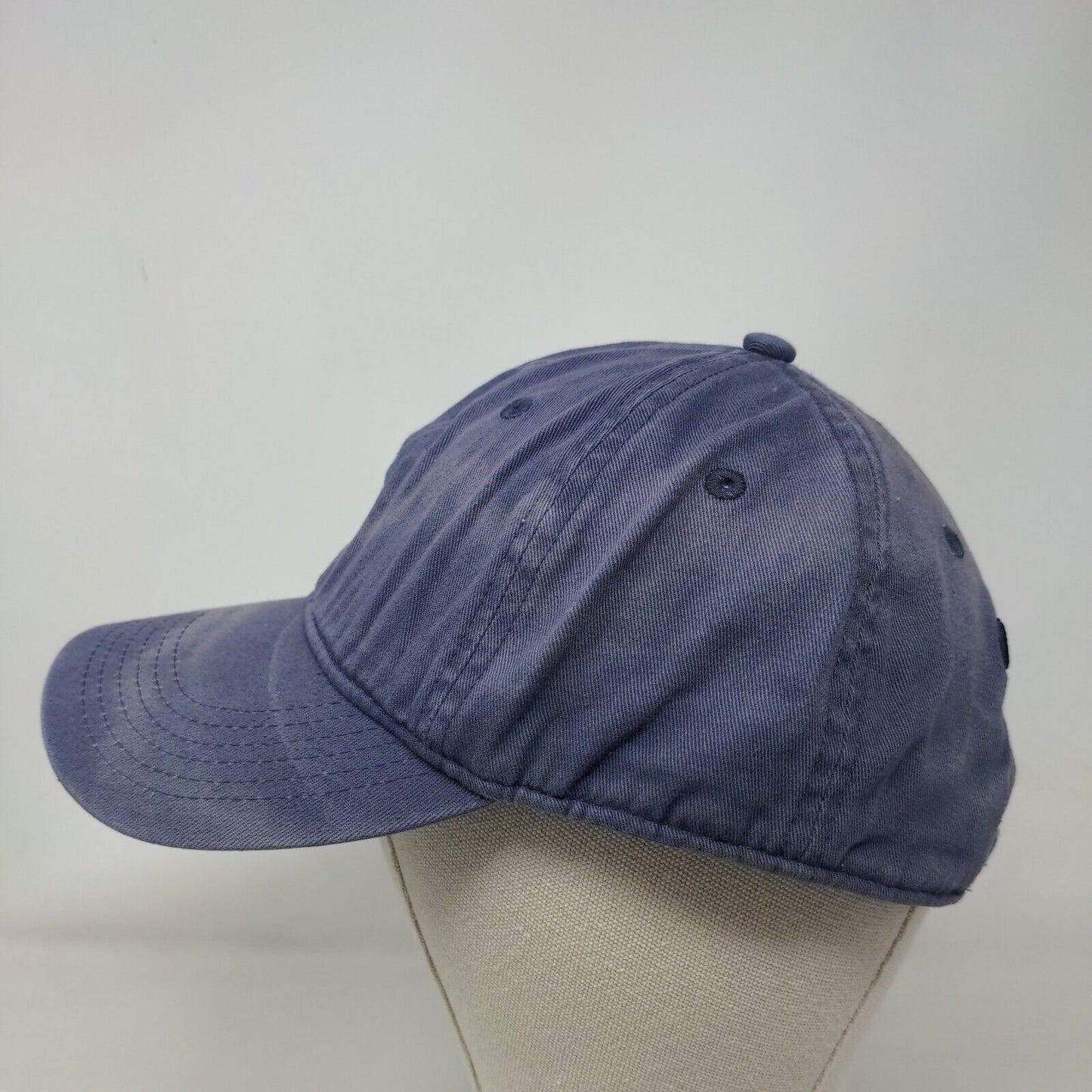 Champion Slideback Hat Blue OSFA Adjustable Embroidered Logo 6 Panel Cotton