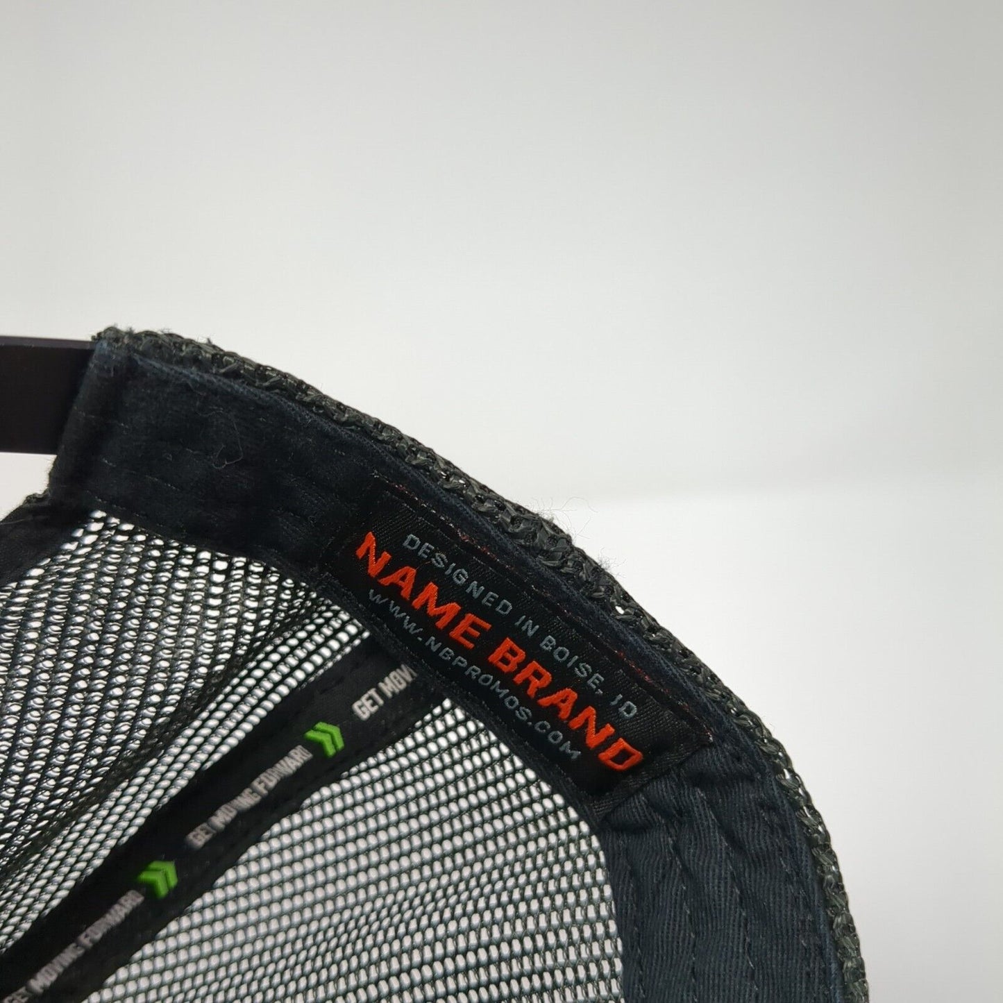 NexTitle Logo Snapback Mesh Back Trucker Hat Black One Size 6 Panel