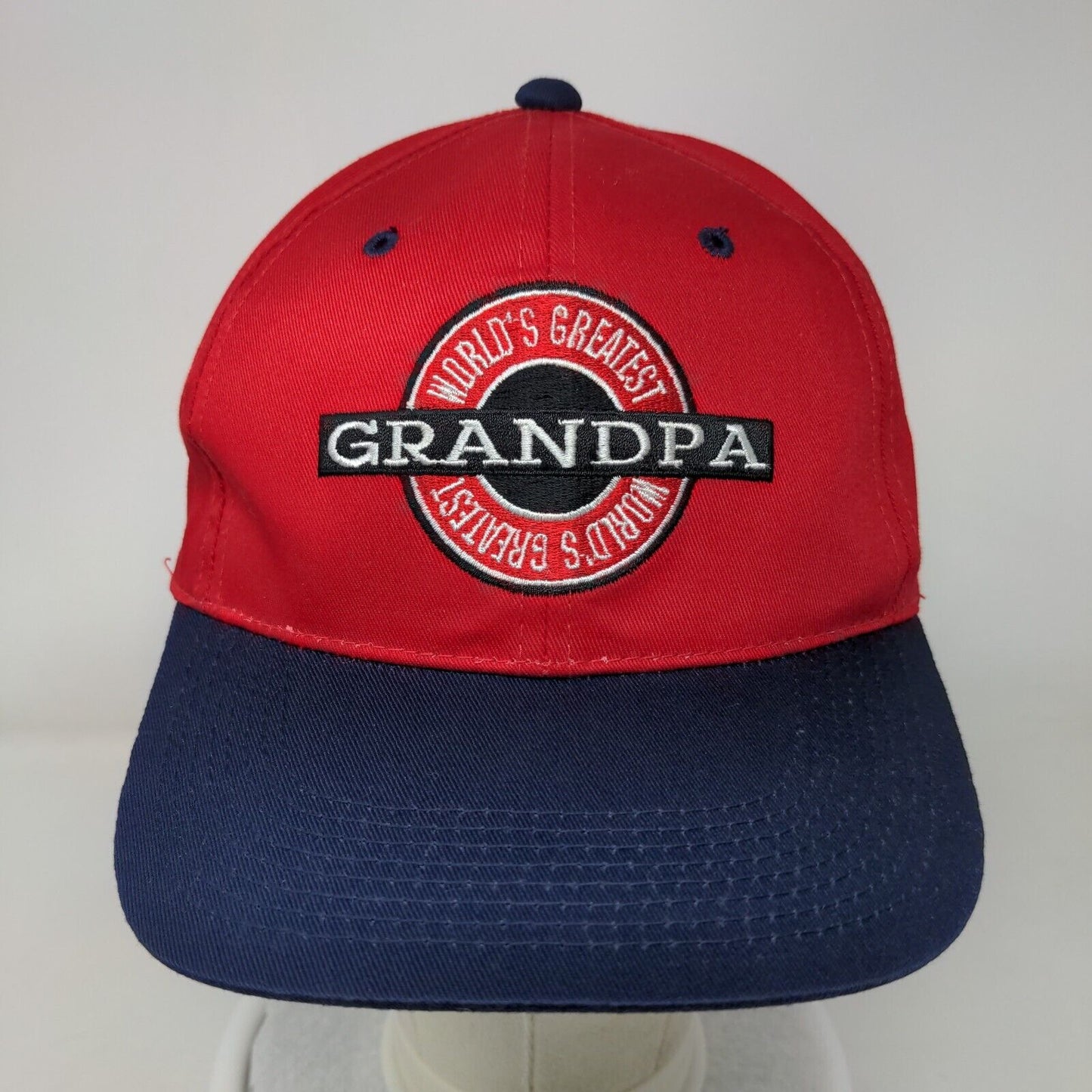 World's Greatest Grandpa Snapback Hat Multicolor OSFA Embroidered Signatures