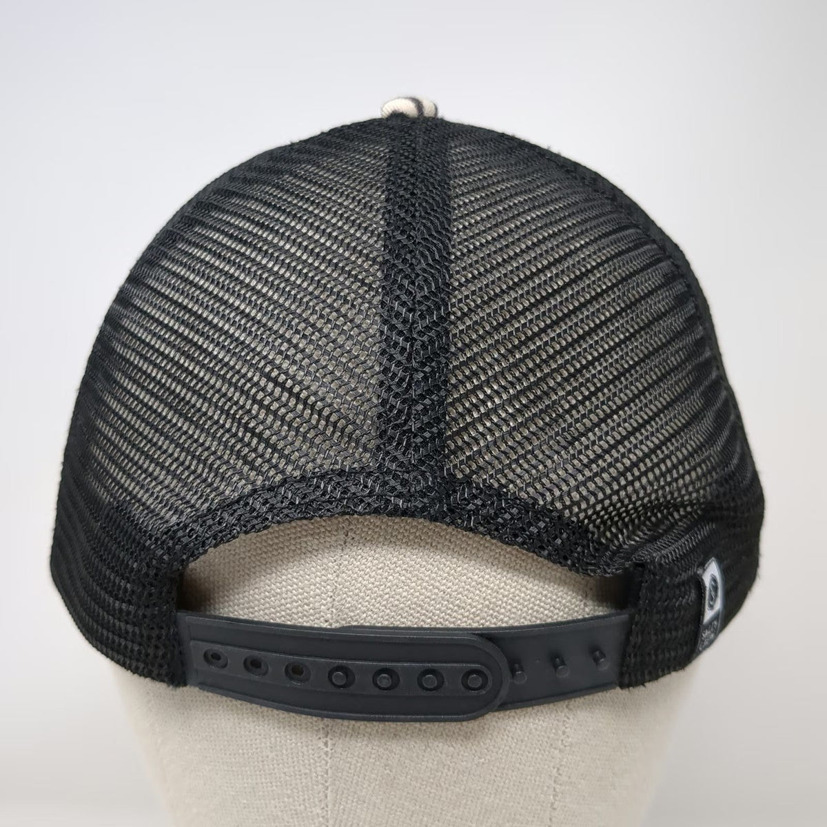 Salty Crew Trucker Hat Black Beige One Size Palm Print Mesh Snapback Tropical