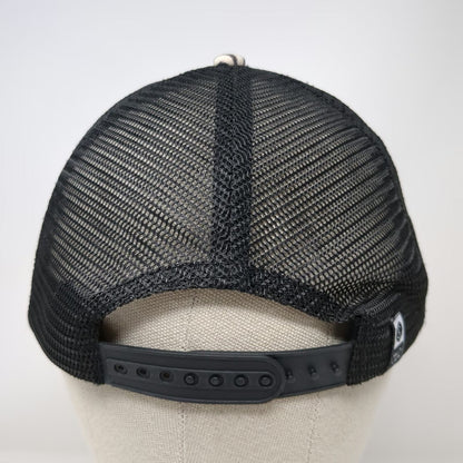 Salty Crew Trucker Hat Black Beige One Size Palm Print Mesh Snapback Tropical