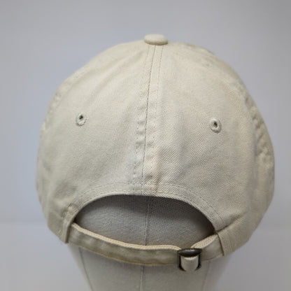 Sportsman Slideback Baseball Cap Beige One Size Adjustable Vented Holes 6 Panel
