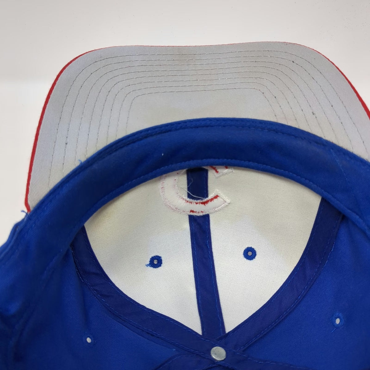 Chicago Cubs MLB G.C.C. Baseball Cap Blue Red One Size Snapback Contrast Brim