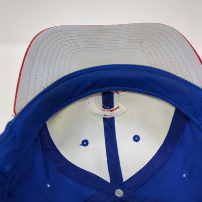 Chicago Cubs MLB G.C.C. Baseball Cap Blue Red One Size Snapback Contrast Brim