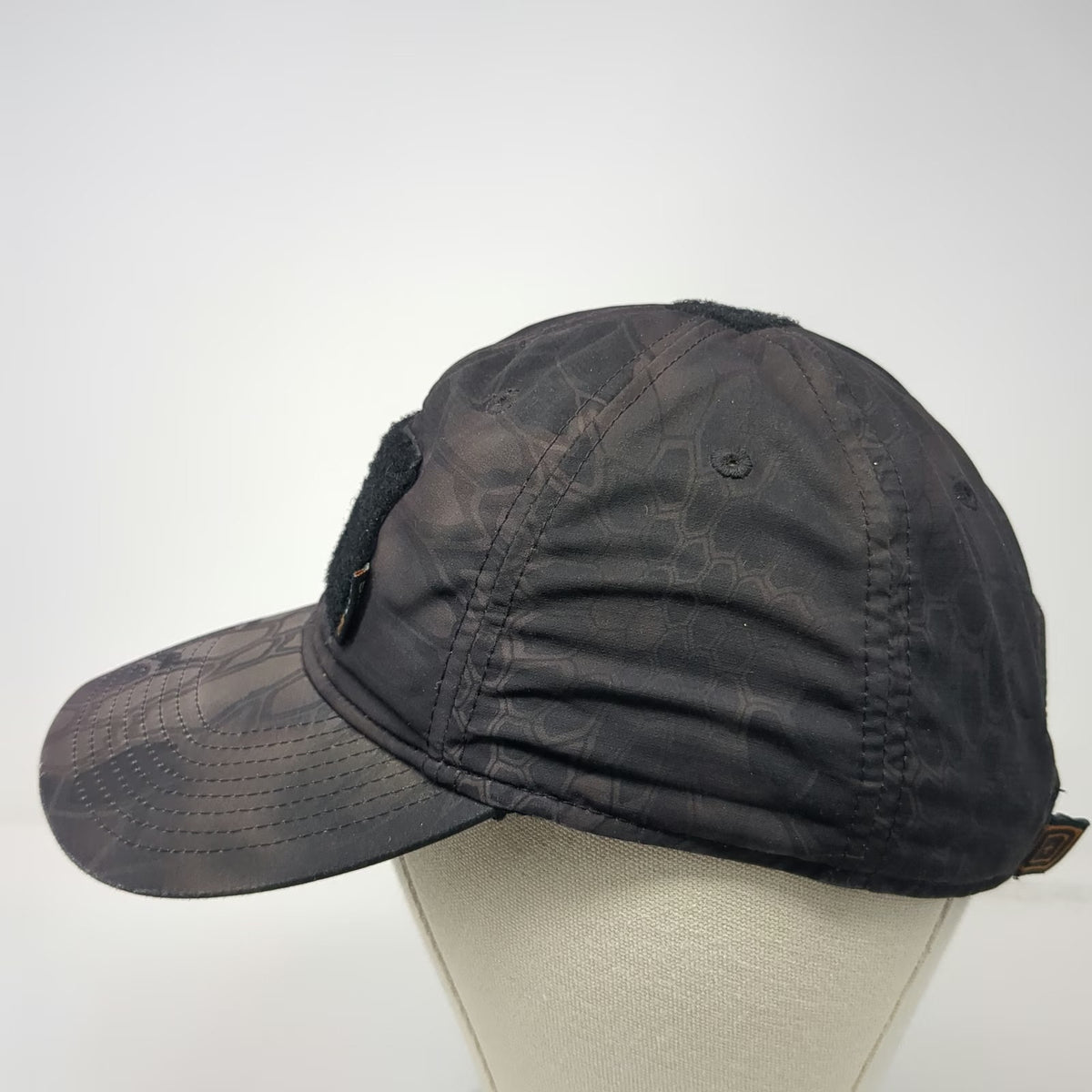 5.11 Baseball Cap Black One Size Kryptek Camo Tactical Patch Adjustable hat