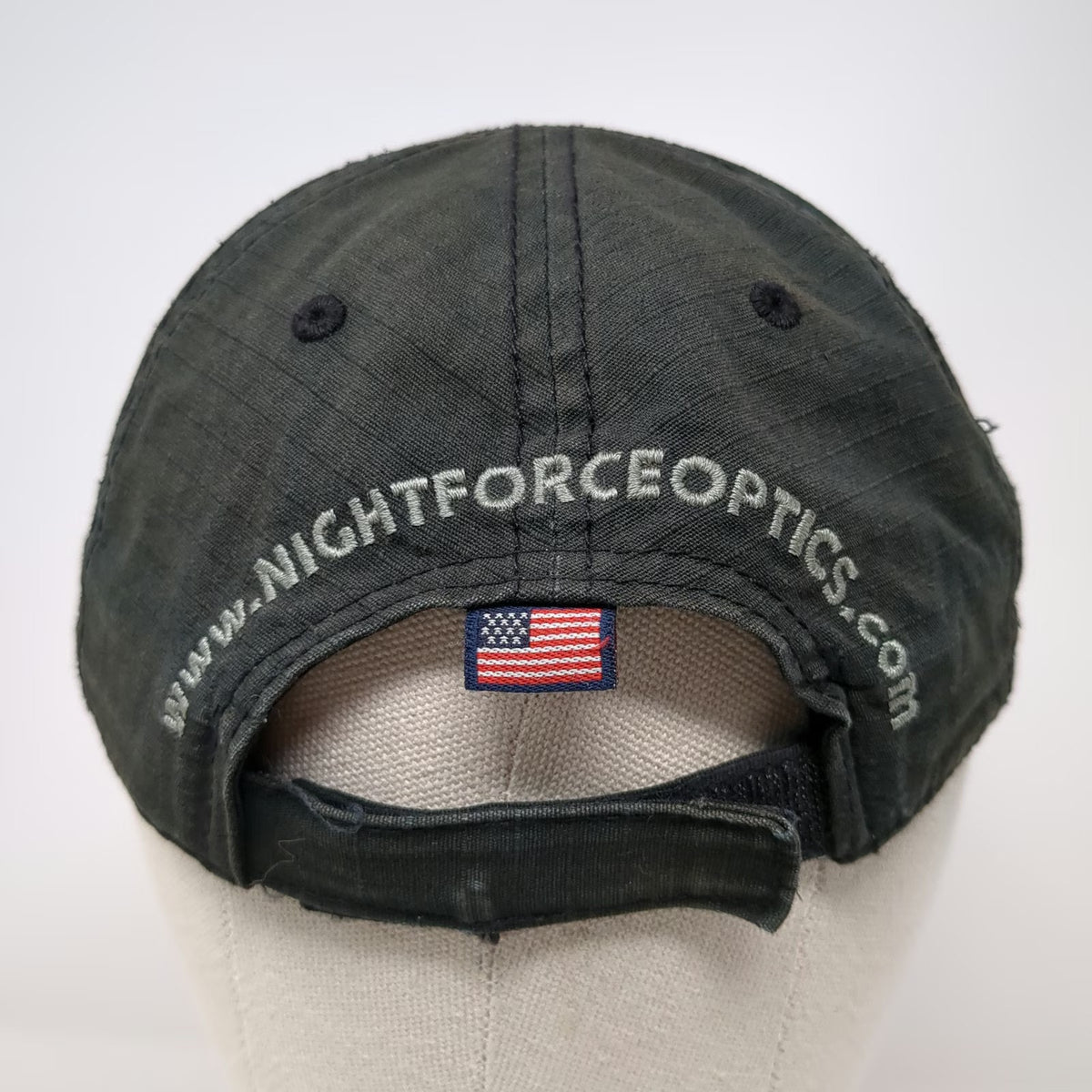 Nightforce Precision Optics Baseball Cap Black Gray One Size Strapback Hat